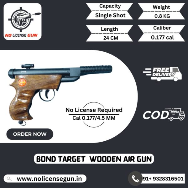 Bond Target Wooden Air Gun