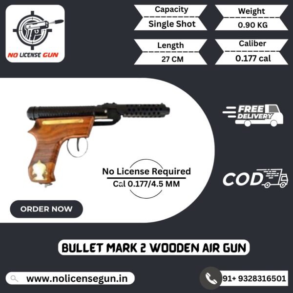 Bullet mark 2 Wooden Air Gun