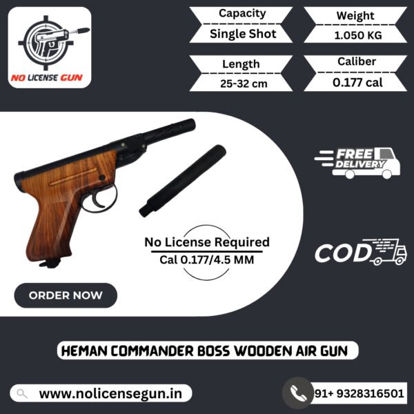 Heman Commander Boss Wooden Air Gun